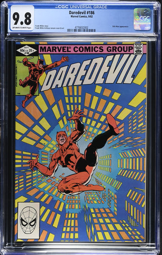 Daredevil #186 (9/82) Graded CGC 9.8 front cover