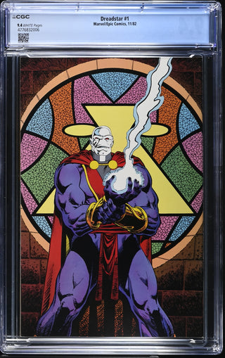 Dreadstar #1 (11/82) Graded CGC 9.4 back cover