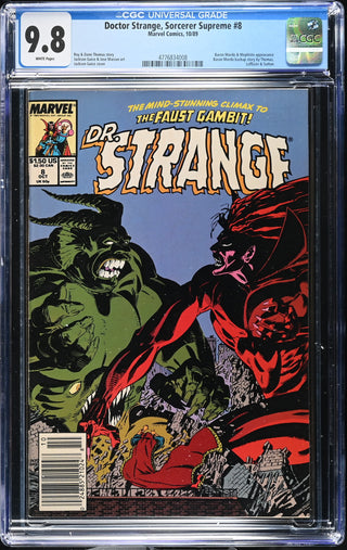 Doctor Strange, Sorcerer Supreme #8 (10/89) Graded CGC 9.8 front cover