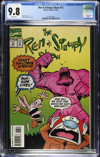 Ren & Stimpy Show #13 (12/93) Graded CGC 9.8 front cover