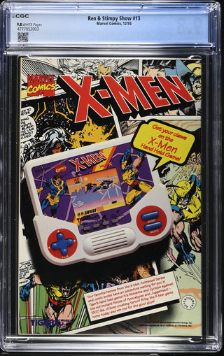 Ren & Stimpy Show #13 (12/93) Graded CGC 9.8 back cover