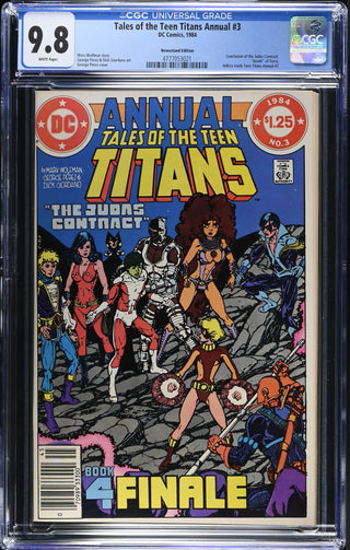 Tales of the Teen Titans Annual #3 (1984) Graded CGC 9.8 Newsstand Edition front cover