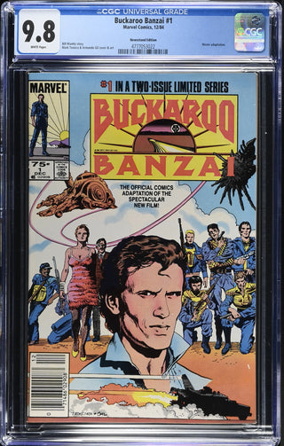 Buckaroo Banzai #1 (12/84) Graded CGC 9.8 Newsstand Edition front cover