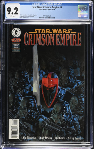 Star Wars: Crimson Empire #5 (4/98) Graded CGC 9.2 front cover