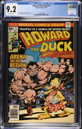 Howard the Duck #5 (9/76) Graded CGC 9.2 front cover