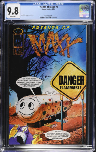 Friends of Maxx #1 (4/96) Graded CGC 9.8 front cover