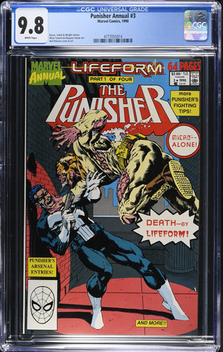 Punisher Annual #3 (1990) Graded CGC 9.8 front cover