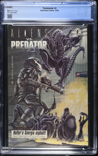 Terminator #3 (10/90) Graded CGC 9.8 back cover