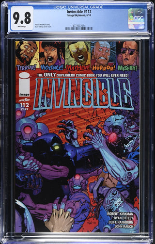 Invincible #112 (6/14) Graded CGC 9.8 front cover
