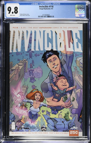 Invincible #118 (3/15) Graded CGC 9.8 front cover
