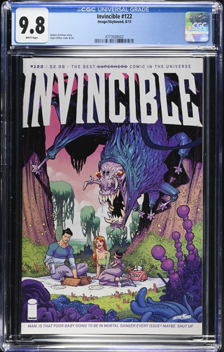 Invincible #122 (8/15) Graded CGC 9.8 front cover