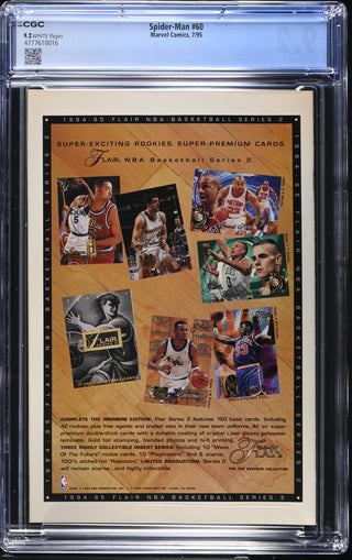 Spider-Man #60 (7/95) Graded CGC 9.2 back cover