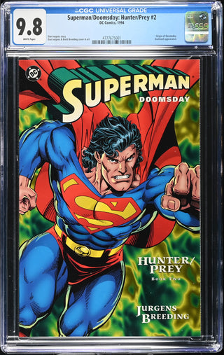 Superman/Doomsday: Hunter/Prey #2 (1994) Graded CGC 9.8 front cover