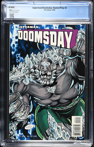 Superman/Doomsday: Hunter/Prey #2 (1994) Graded CGC 9.8 back cover