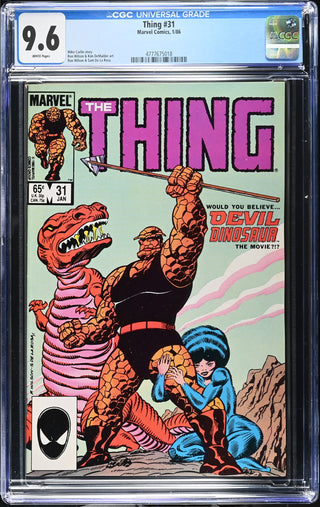Thing #31 (1/86) Graded CGC 9.6 front cover