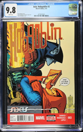 Axis: Hobgoblin #3 (2/15) Graded CGC 9.8 front cover