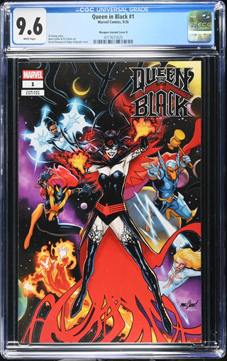 Queen in Black #1 (9/26) Graded CGC 9.6 Marquez Variant Cover B front cover