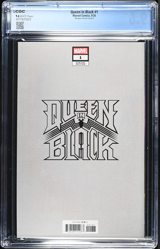 Queen in Black #1 (9/26) Graded CGC 9.6 Marquez Variant Cover B back cover