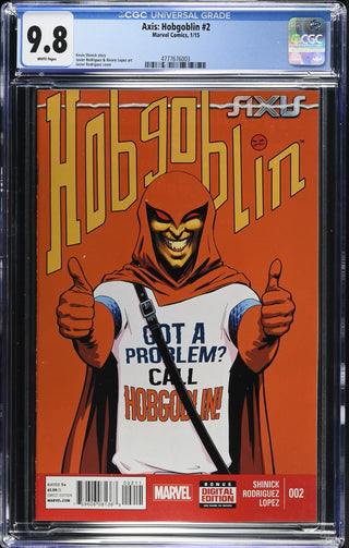 Axis: Hobgoblin #2 (1/15) Graded CGC 9.8 front cover