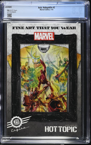 Axis: Hobgoblin #2 (1/15) Graded CGC 9.8 back cover