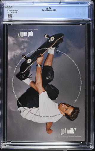 J2 #5 (2/99) Graded CGC 9.8 back cover