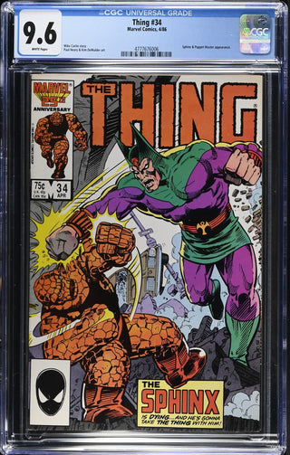 Thing #34 (4/86) Graded CGC 9.6 front cover