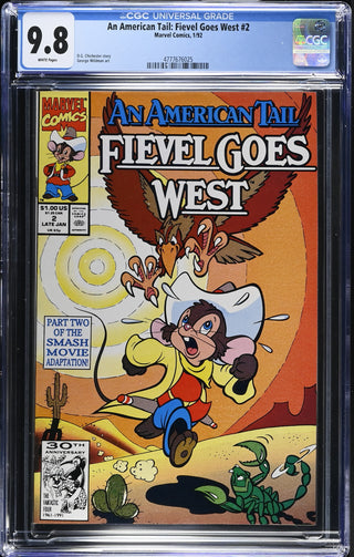 An American Tail: Fievel Goes West #2 (1/92) Graded CGC 9.8 front cover