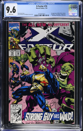 X-Factor #74 (1/92) Graded CGC 9.6 front cover