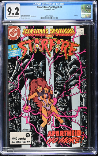 Teen Titans Spotlight #1 (8/86) Graded CGC 9.2 front cover