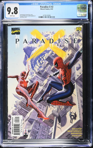 Paradise X #2 (6/02) Graded CGC 9.8 front cover