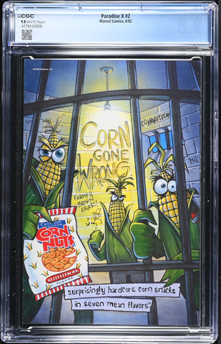 Paradise X #2 (6/02) Graded CGC 9.8 back cover