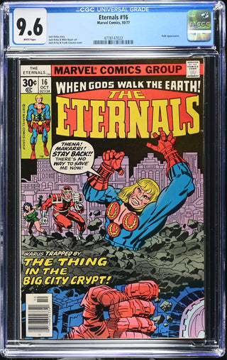 Eternals #16 (10/77) Graded CGC 9.6 front cover