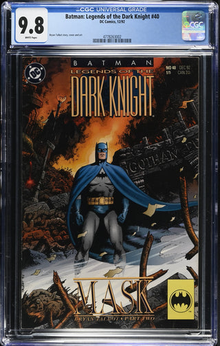 Batman: Legends of the Dark Knight #40 (12/92) Graded CGC 9.8 front cover