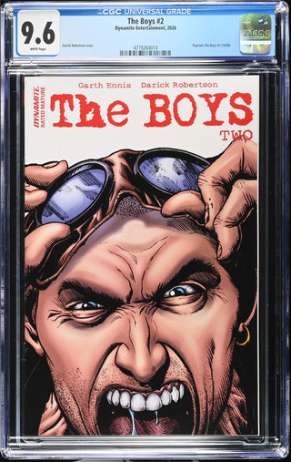 The Boys #2 (2026) Graded CGC 9.6 front cover