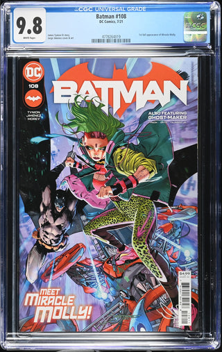 Batman #108 (7/21) Graded CGC 9.8 front cover