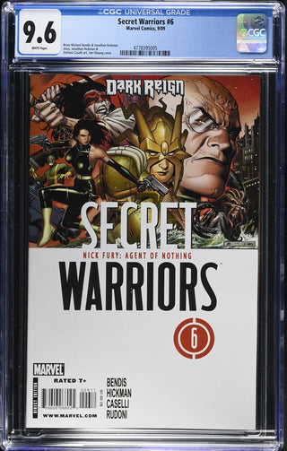 Secret Warriors #6 (9/09) Graded CGC 9.6 front cover