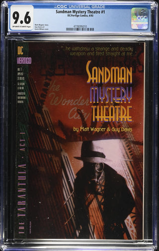Sandman Mystery Theatre #1 (4/93) Graded CGC 9.6 front cover
