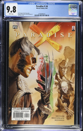 Paradise X #4 (9/02) Graded CGC 9.8 front cover