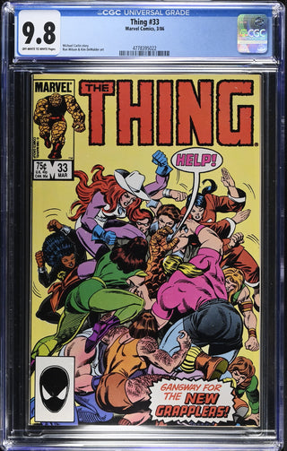 Thing #33 (3/86) Graded CGC 9.8 front cover
