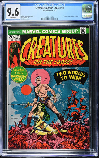 Creatures on the Loose #21 (1/73) Graded CGC 9.6 front cover
