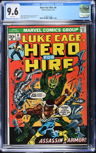 Hero For Hire #6 (2/73) Graded CGC 9.6 front cover
