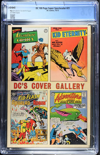 DC 100 Page Super Spectacular #21 (10/73) Graded CGC 9.6 back cover