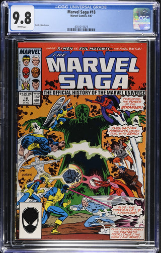 Marvel Saga #18 (5/87) Graded CGC 9.8 front cover