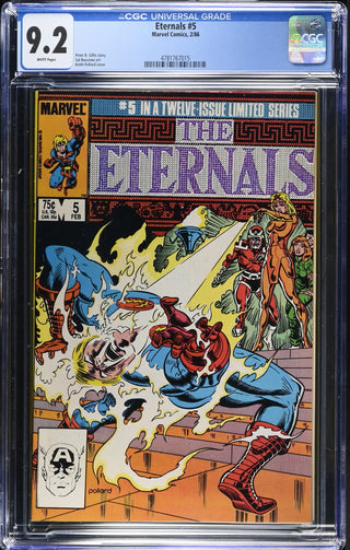 Eternals #5 (2/86) Graded CGC 9.2 front cover