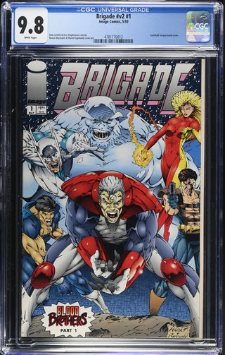 Brigade #v2 #1 (5/93) Graded CGC 9.8 front cover