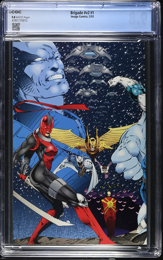 Brigade #v2 #1 (5/93) Graded CGC 9.8 back cover