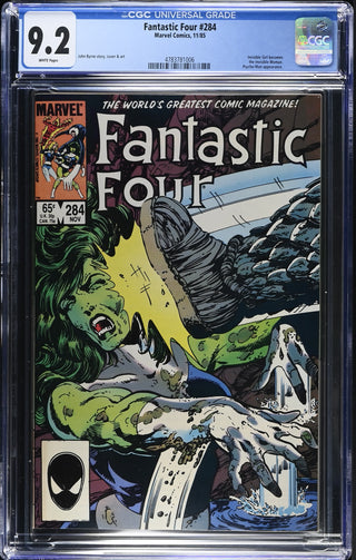 Fantastic Four #284 (11/85) Graded CGC 9.2 front cover