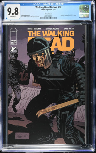Walking Dead Deluxe #32 (2/22) Graded CGC 9.8 Variant Cover front cover
