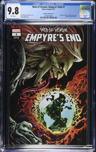 Web of Venom: Empyre's End #1 (1/21) Graded CGC 9.8 Lashley Variant Cover front cover