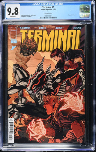 Terminal #1 (7/26) Graded CGC 9.8 Variant Cover B front cover